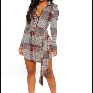 Fashion nova plaid dress